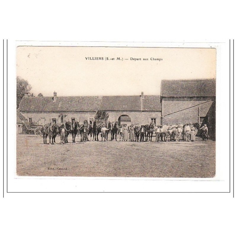 VILLIERS : depart aux champs - tres bon etat