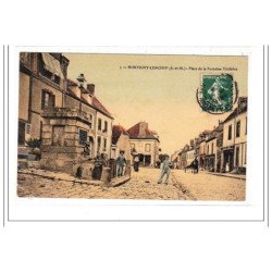 MONTIGNY-LENCOUP : place de la fontaine trudaine - tres bon etat
