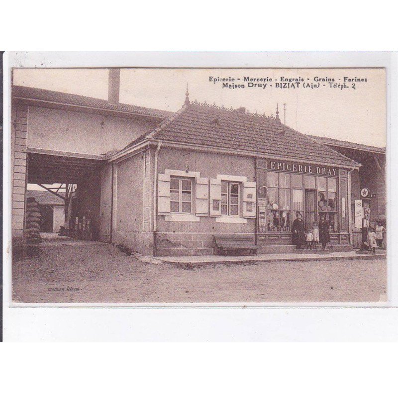 BIZIAT: engrais, graine, farines, maison dray, épicerie - état