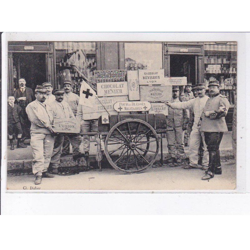 VIENNE: chocolat meunier, l'union lyon, révillon, pour les blessés militaires - très bon état