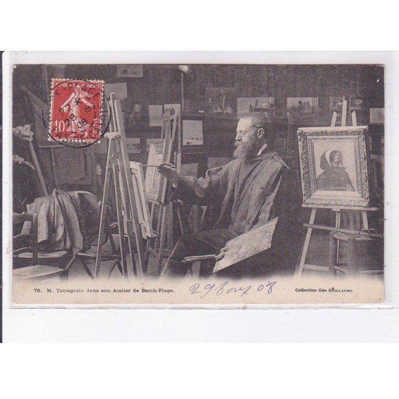 BERCK-PLAGE: M. Tattegrain dans son atelier - très bon état