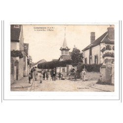 LUISETAINES : la grande rue - l'eglise - tres bon etat