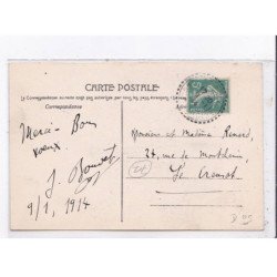 SAINT-PRIX-sous-BEUVRAY: confirmation du 28 juin 1913, décoration de la façade de l'église - très bon état