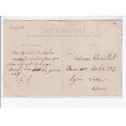 RIGNY: accident du barrage 1907, la péniche échoué "la germaine" - état