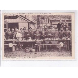 CHALON-sur-SAONE: sortie du 18 octobre 1937 "chez mimille" dans les bois de la ferté - très bon état