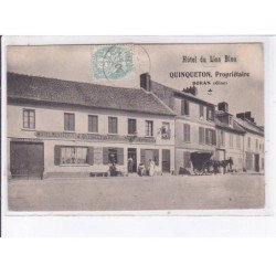 BORAN: hôtel du lion bleu, hôtel restaurant J. Quinqueton pour onces et banquets - très bon état
