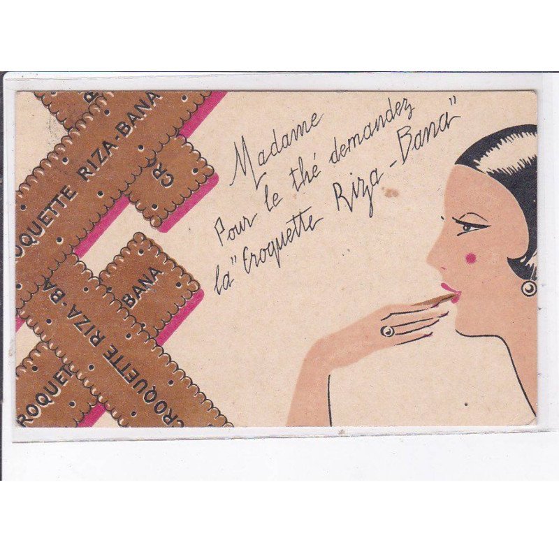 PUBLICITE : La croquette Riza Bana (biscuits ) - bon état