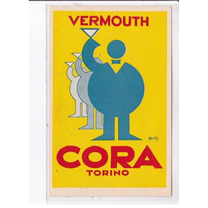PUBLICITE : le vermouth Cora a Torino - très bon état