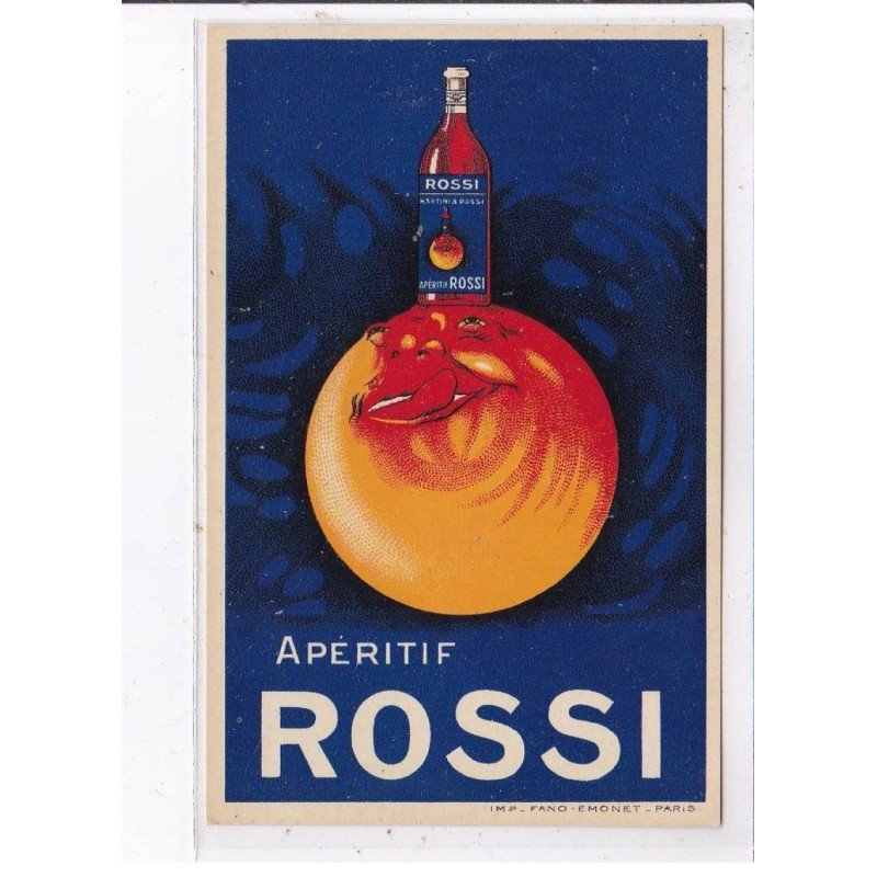 PUBLICITE : Apéritifs Rossi (Martini Rossi) - très bon état