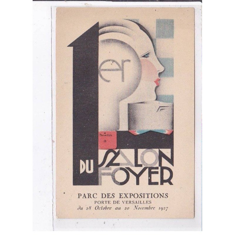 PUBLICITE : 1er salon du foyer en 1927 - très bon état