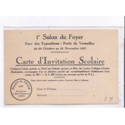 PUBLICITE : 1er salon du foyer en 1927 - très bon état