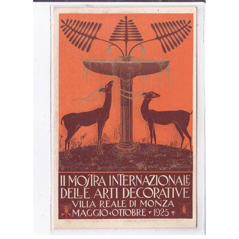 PUBLICITE : mostra delle arti decorative a Monza 1925 - très bon état