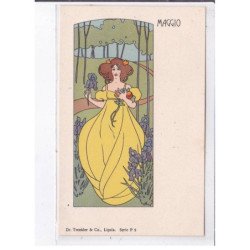 ILLUSTRATEURS : Baruffi Alfredo - série des mois "Maggio" - très bon état