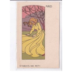 ILLUSTRATEURS : Baruffi Alfredo - série des mois "Marzo" - très bon état