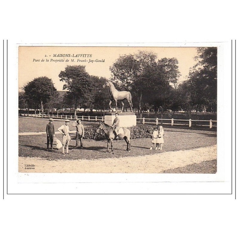 MAISON-LAFFITTE : parc de la propriete de M. frank-jay-gould - tres bon état