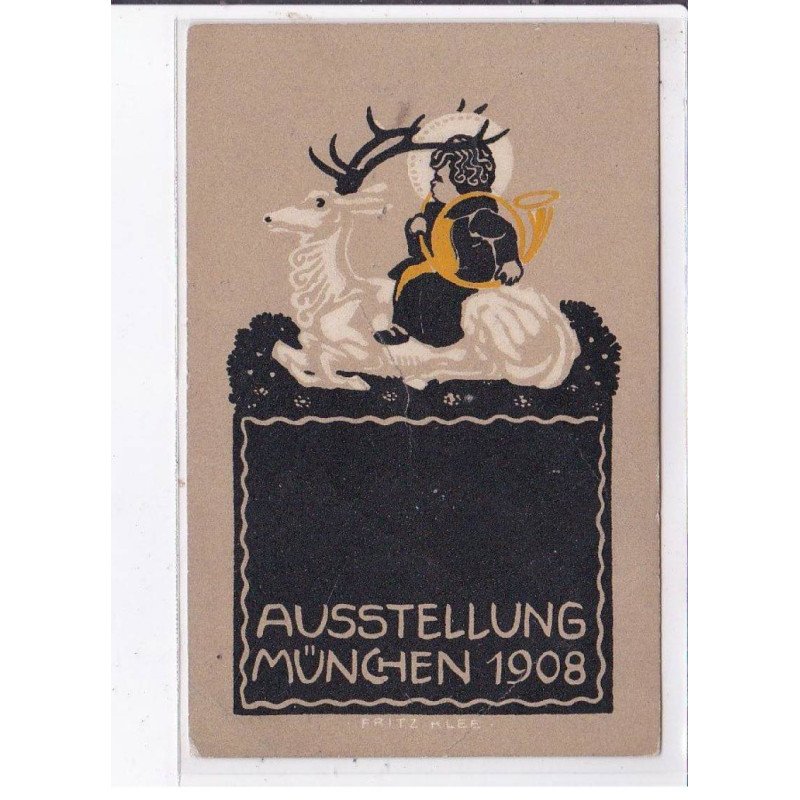 PUBLICITE : Ausstellung Munchen 1908 (exposition de Munich en 1928) - très bon état