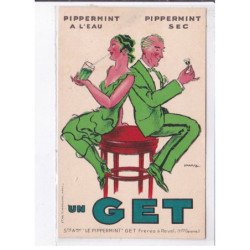 PUBLICITE : pippermint a l'eau - un Get illustrée par DRANSY - très bon état