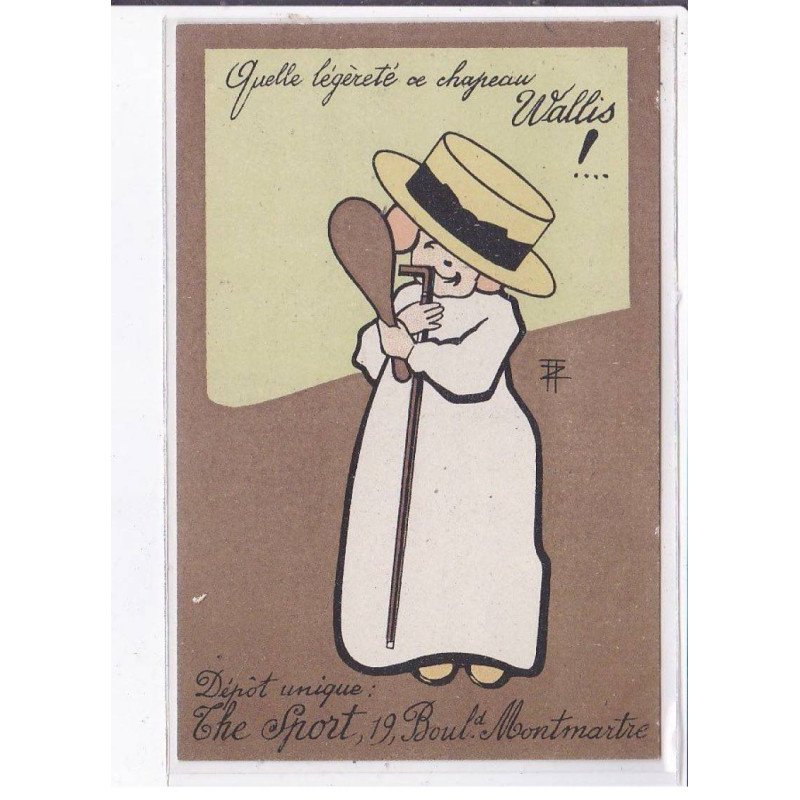 PUBLICITE : magasin "the Sport" chapeau Wallis - très bon état