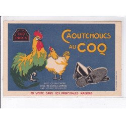 PUBLICITE : caoutchoucs au coq Paris (cordonnerie - chaussures) - très bon état