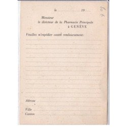 PUBLICITE : VIN TONIQUE TOLEDO (PHARMACIE PRINCIPALE GENEVE EN SUISSE)- très bon état