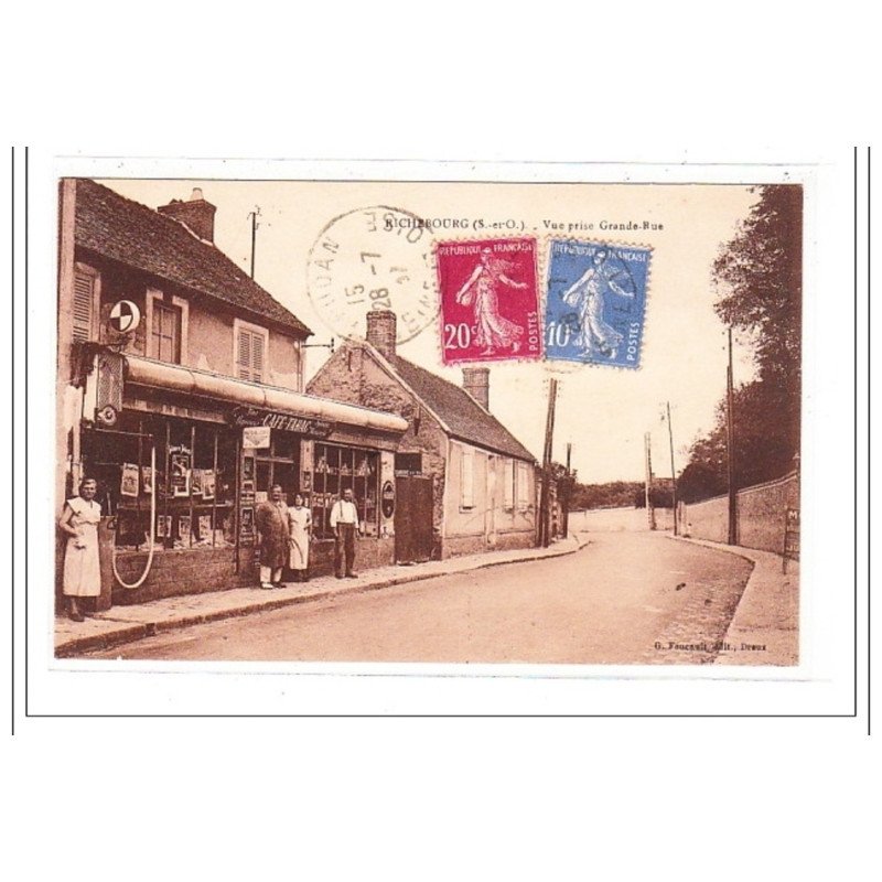 RICHEBOURG : vue prise grande-rue - tres bon état
