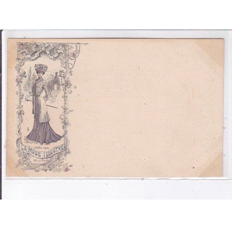 PUBLICITE : La mode Illustrée au 56 rue Jacob à Paris 6 ème - très bon état