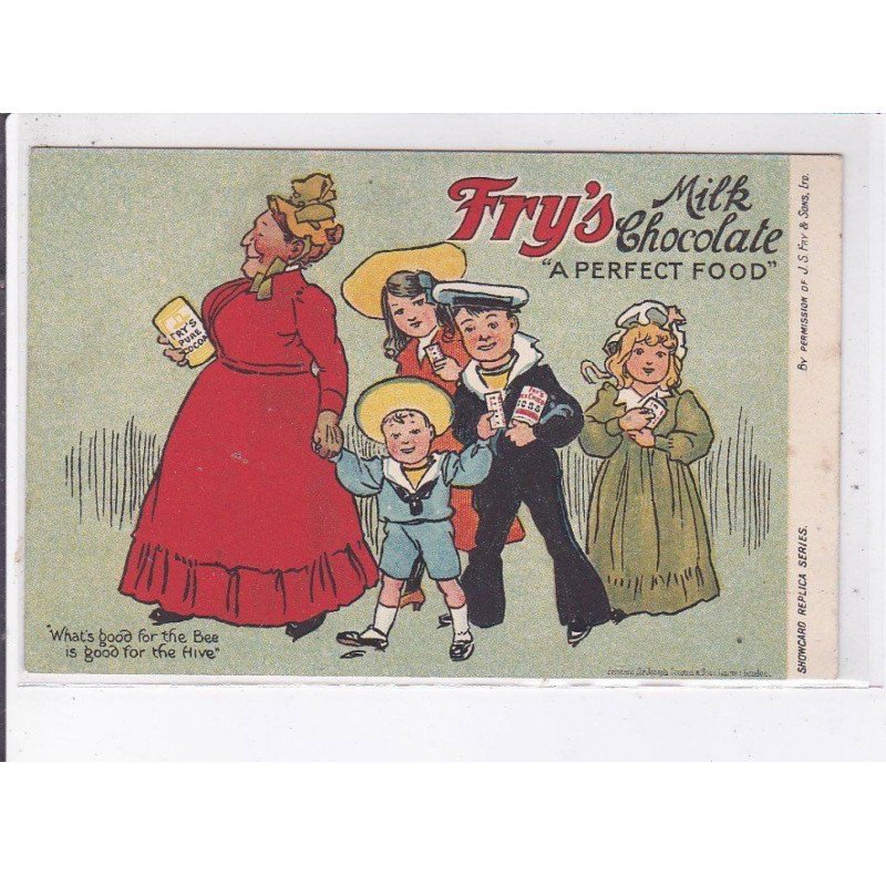 PUBLICITE : chocolat au lait FRY'S - très bon état