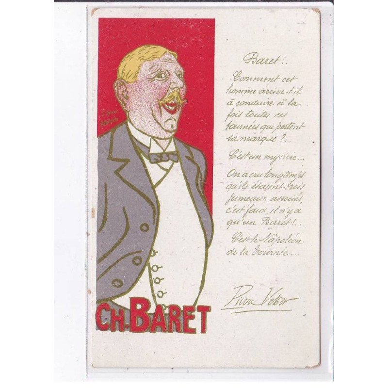 PUBLICITE : Tournées BARET - Pierre Victor illustée par Barrère - état