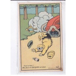 PUBLICITE : Benjamin RABIER - alcool de menthe Ricqles (automobile) - état