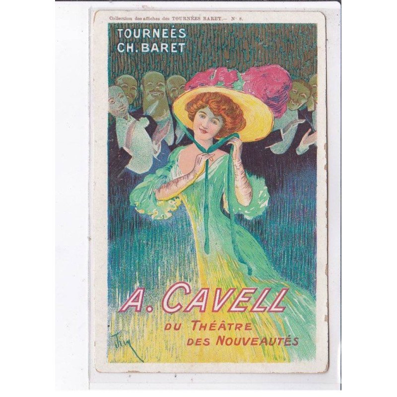 PUBLICITE : Tournées BARET - Cavell illustée par Jim? - état