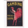 PUBLICITE : Marsala Dama "Gambina" illustrée par Golia - très bon état
