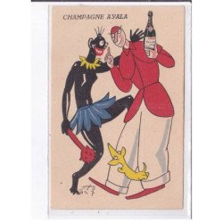 PUBLICITE : champagne AYALA à Ay (agence de Mila - Milano (Italie) - état (très leger pli dans la largeur au milieu)