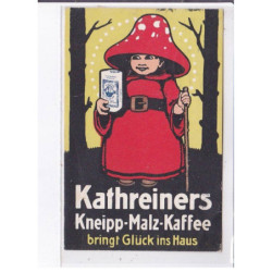 PUBLICITE : Kathreiners Kneipp Malz Kaffee (enfant - champignon) - très bon état
