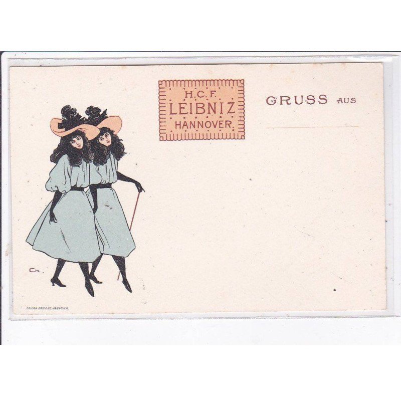 PUBLICITE : Biscuits LEIBNIZ à Hannovre (Hannover) - gruss aus - très bon état