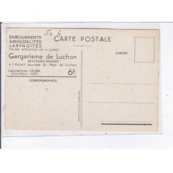 PUBLICITE : gargarisme de Luchon (boite de dragées) - très bon état