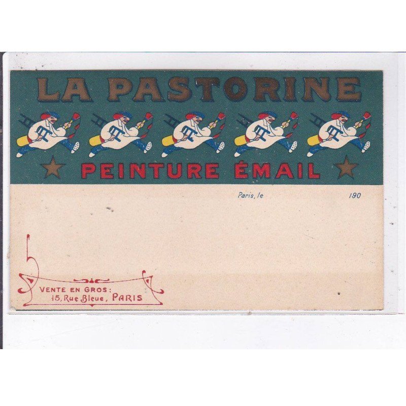 PUBLICITE : demandez la Pastorine (peinture email) -  très bon état