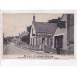 CHATILLON-COLIGNY: pension de famille E. Bornot, 36 faubourg de montargis, hôtel garage - très bon état