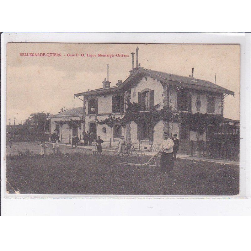 BELLEGARDE-QUIERS: gare P.O. ligne montargis-orléans - état