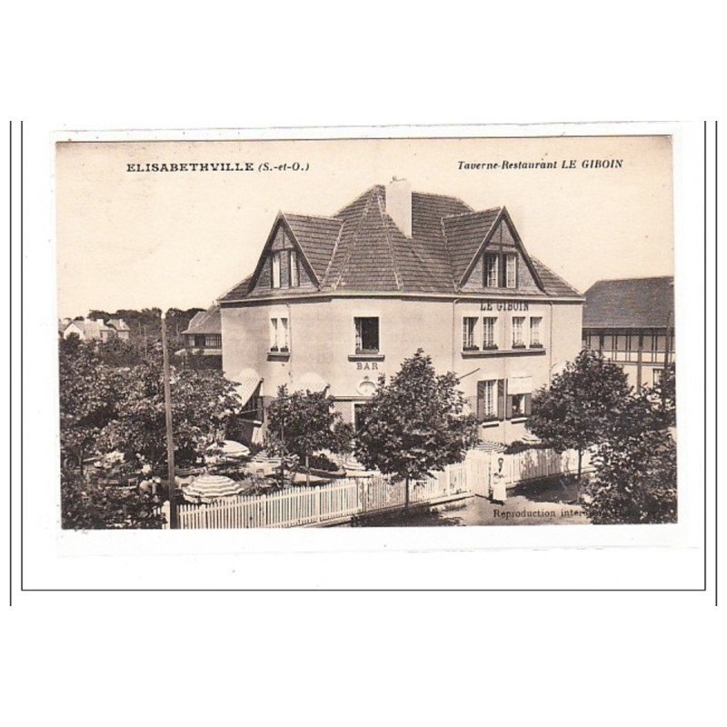 ELISABETHVILLE : taverne-restaurant LE GIBOIN - tres bon état