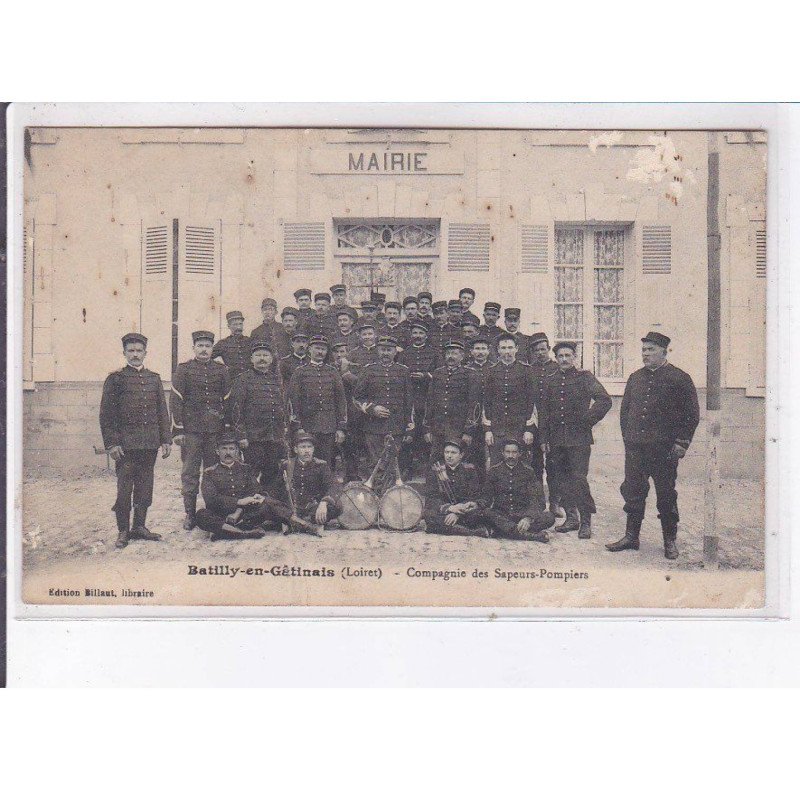 BAILLY-en-GÂTINAIS: compagnie des sapeurs-pompiers - état (décollée)