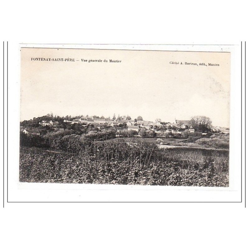 FONTENAY-SAINT-PERE : vue generale du mooutier - tres bon état