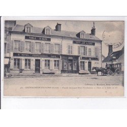 CHATEAUNEUF-sur-LOIRE: façade du grand hôtel feuillaubois, place de halle au blé - état