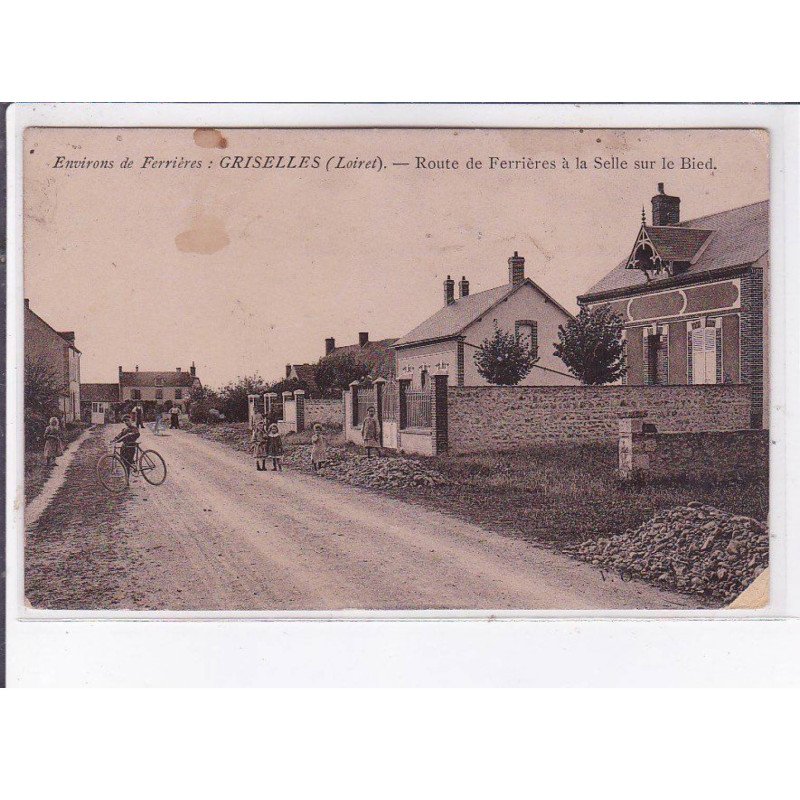 GRISELLES: route de ferrières à la selle sur le bied - état