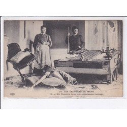 MERU: les troubles, M. et Mme Doudelle dans leur appartement saccagé, texte - très bon état