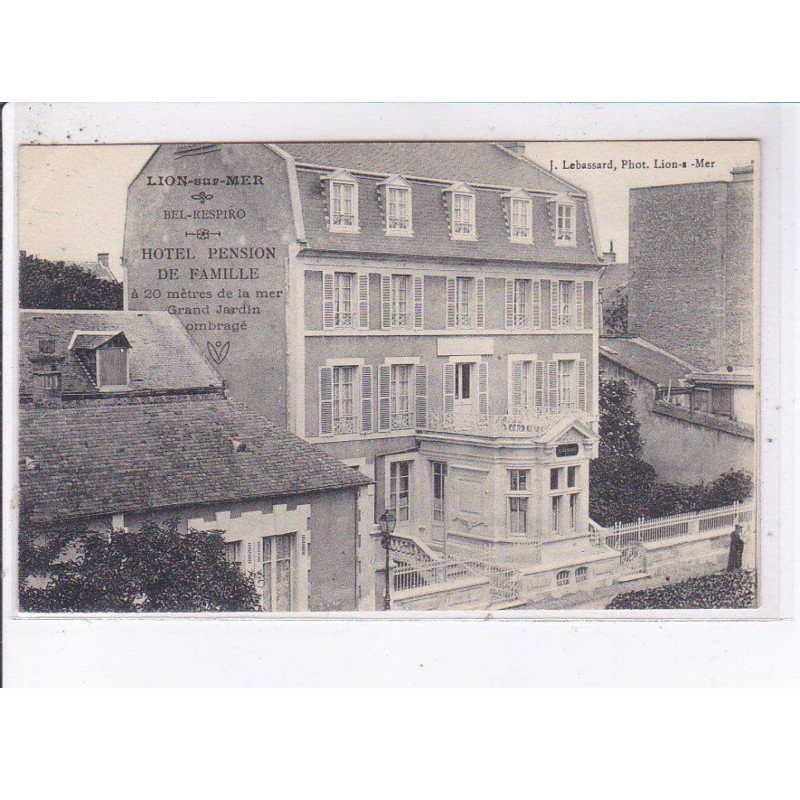 LION-sur-MER: bel-respiro, hôtel pension de famille - très bon état