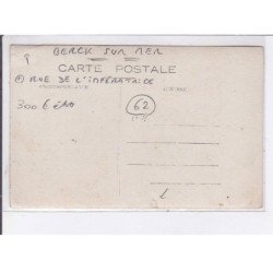 BERCK-sur-MER: rue de l'impératrice, garage du nord, michelin, Ch. Rivet (automobile - velo) - état