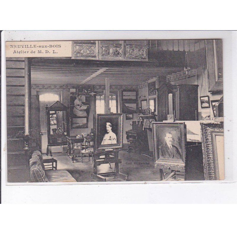 NEUVILLE-aux-BOIS: atelier de M.D.L., artiste peintre - très bon état
