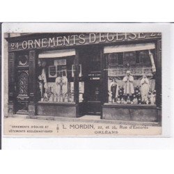 ORLEANS: L. Mordin, ornements d'église et vêtements ecclésiastiques - état
