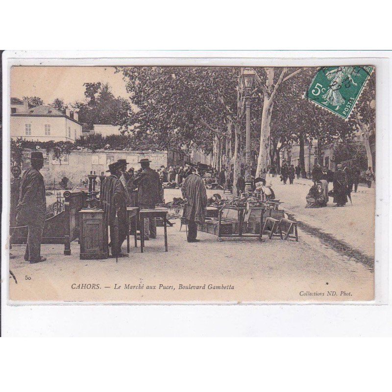 CAHORS: le marché aux puces, boulevard gambetta - très bon état