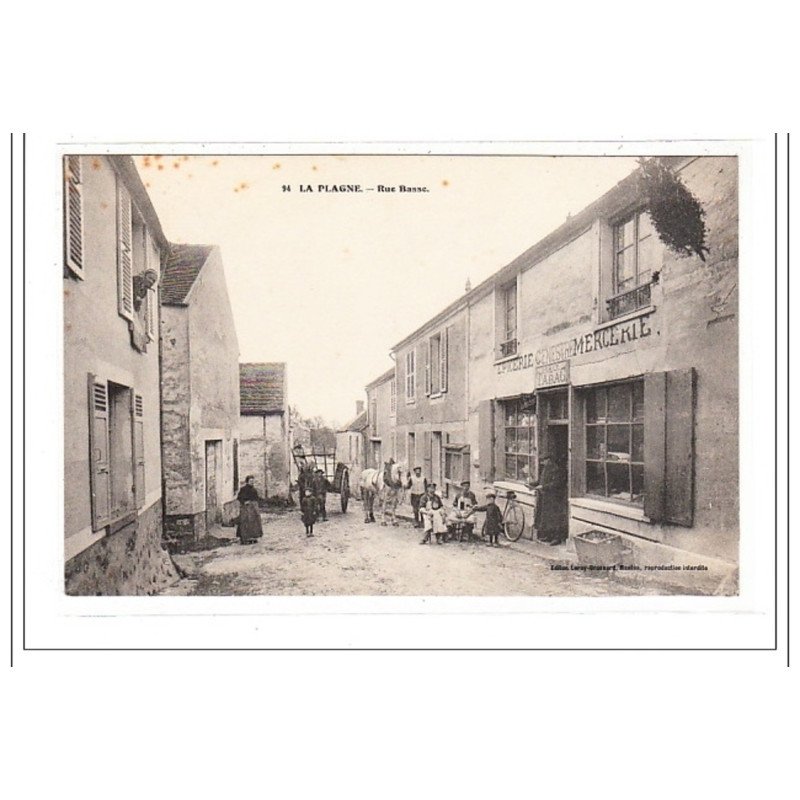 LA PLAGNE : rue basse - état